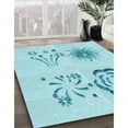thumbnail image 3 of Ahgly Company Machine Washable Indoor Rectangle Transitional Electric Blue Area Rugs, 6' x 9', 3 of 7