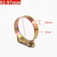 thumbnail image 1 of 1Pc Repair Tool Exhaust Welding Hardware Carbon Steel Bolt Pipe Clip Hose Clamps 92-97mm, 1 of 6