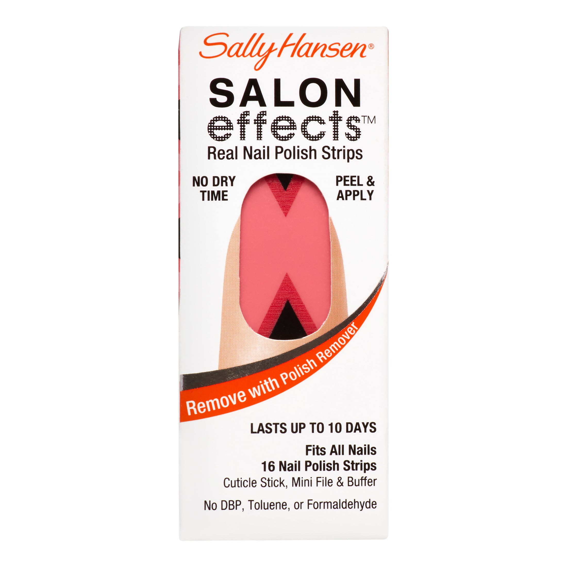Sally Hansen Salon Effects Nagellack-Strips „Wild Child“ – 16 Streifen, Kein Trocknen, Hält Bis Zu 10 Tage
