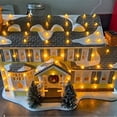 thumbnail image 4 of Holiday House Lighted Building - Christmas Vacation Village Decoration, 4 of 7
