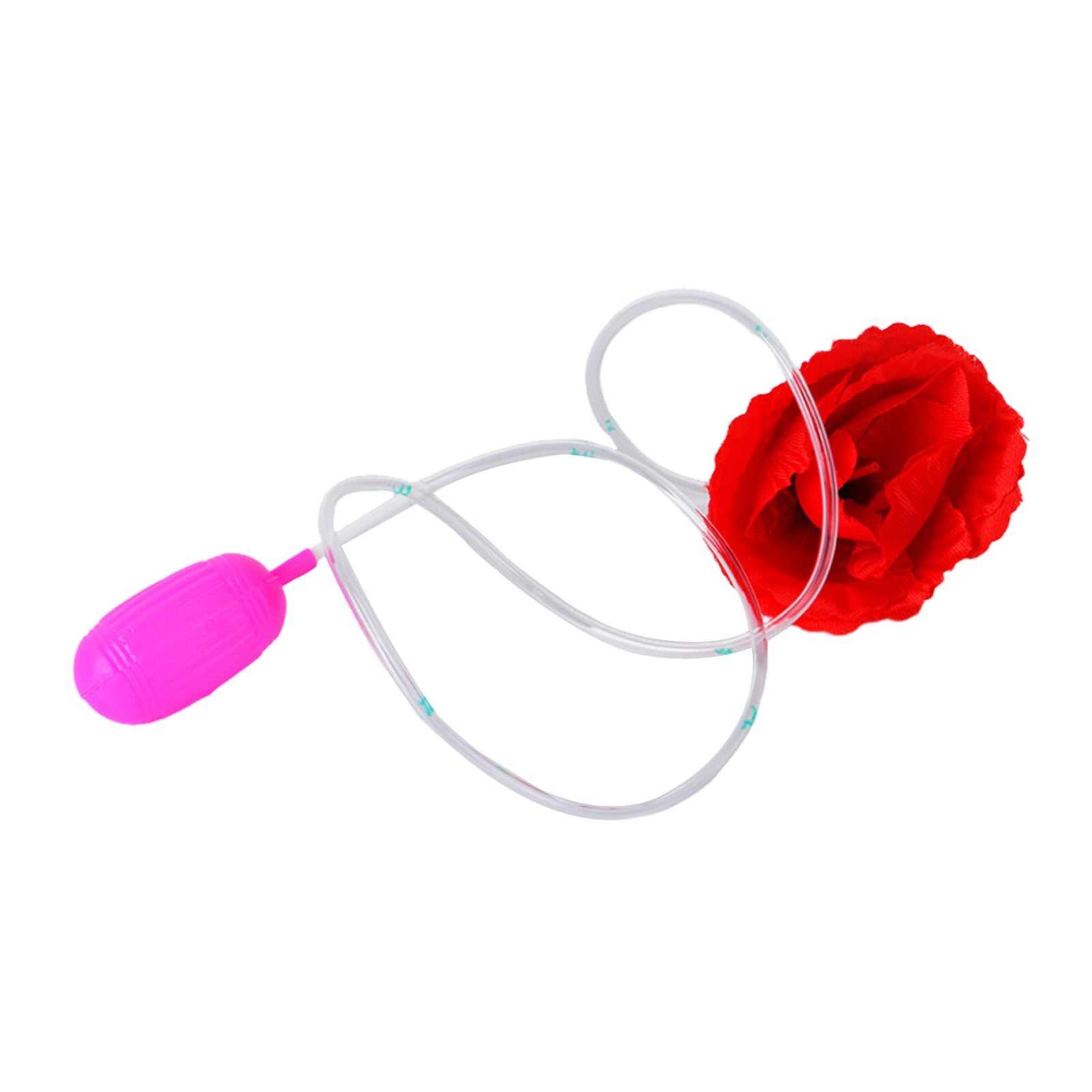 Squirting Rose 1 Set Trick Toy Squirting Red Rose Prank Toy Durable Fun  Flower Party Prop