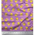 thumbnail image 1 of Soimoi Velvet Fabric Cup,Plate & Chick Cartoon Fabric Prints By Yard 58 Inch Wide, 1 of 3