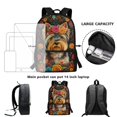 thumbnail image 6 of Uourmeti Dog and Floral Pattern Everyday Backpack for Adults, 17 Inch Smooth Zipper Adjustable Buckle School Backpack for Travel Daily Use, 6 of 6