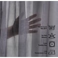 thumbnail image 3 of 3S Brother's Sheer Curtains Kitchen Valance Set of 3 Hanging Rod Pocket Window Valance Treatments Decorative Valances Tiers Café Curtains ( Grey 50"x14"Valance - 24"x30"Tiers), 3 of 6