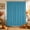 Lake blue, variant on Solid Color Shower Curtain, Waterproof Shower Curtains for Bathroom, Modern Minimalist Linen Texture Burnt Orange Washable Fabric Bathtub Curtain Set Bath Decor with 12 Hooks 72"x78"