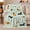Long Dog Pattern, variant on Running Dachshunds with Grass Shapes, Playful Modern Style for Dachshund Lovers, Colorful Dog Park Pattern and Birthday Gift, Soft Flannel Blanket for Playroom and Bedroom, Home Decor