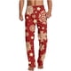 thumbnail image 2 of Pantalones largos para hombre, ropa de dormir para el hogar, pantalones de pierna recta con estampado fino, pantalones casuales para hombre, pantalones para hombre, 2 of 5