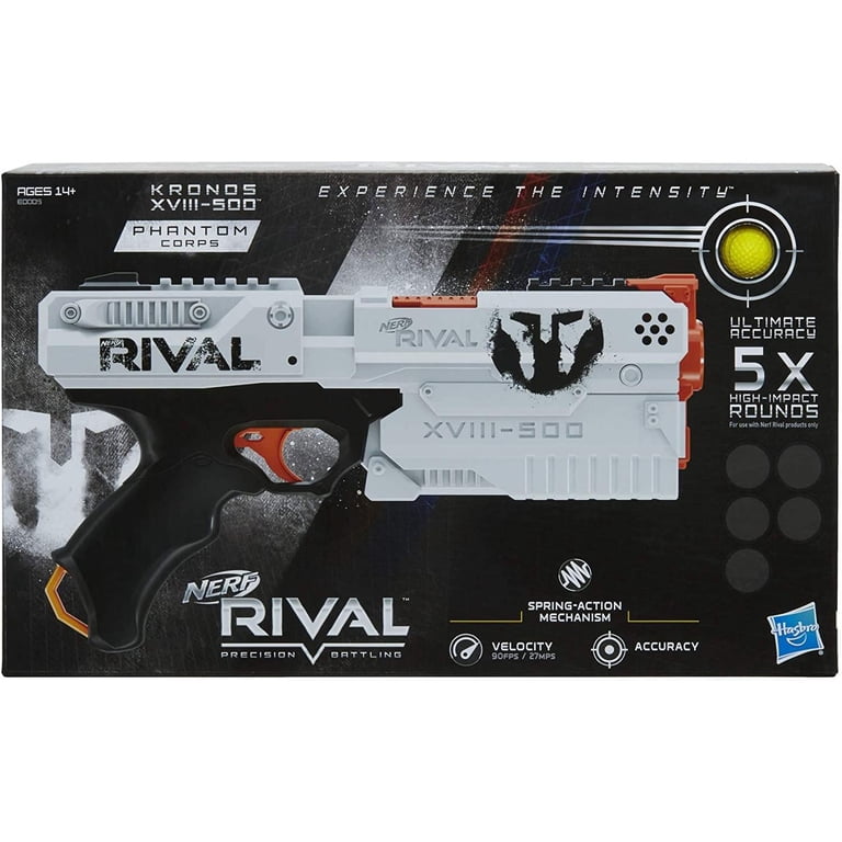 Hasbro NERF Rival Phantom Corps XVIII-500 Kronos Blaster with 5