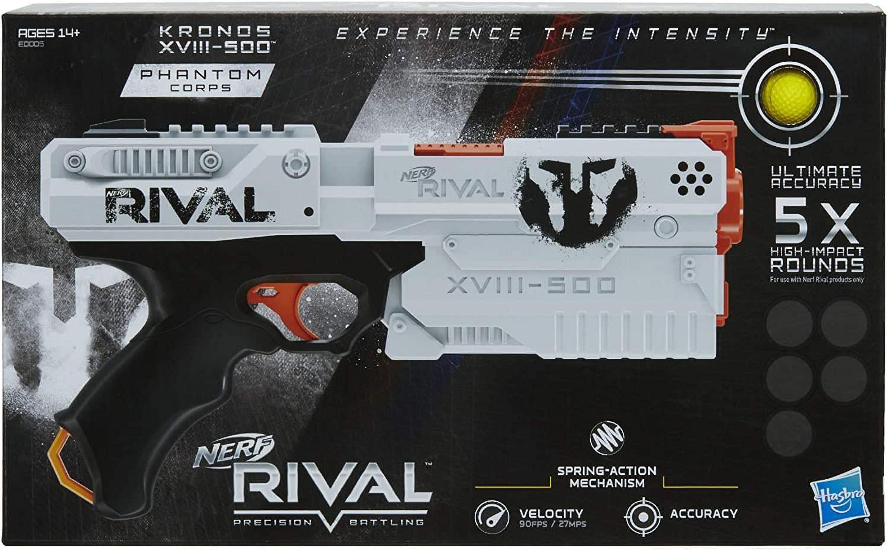 NERF Rival Kronos Blaster XVIII-500 5X High Impact Rounds Hasbro - image 2 of 3