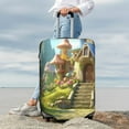thumbnail image 7 of Hirioo Cute Mushroom Town A for Elasticity Suitcase Cover (No luggage Included) Durable Luggage Protector Fits 18-32 Inch Luggage-Medium, 7 of 7
