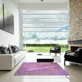 thumbnail image 7 of Ahgly Company Machine Washable Indoor Square Transitional Orchid Purple Area Rugs, 6' Square, 7 of 7
