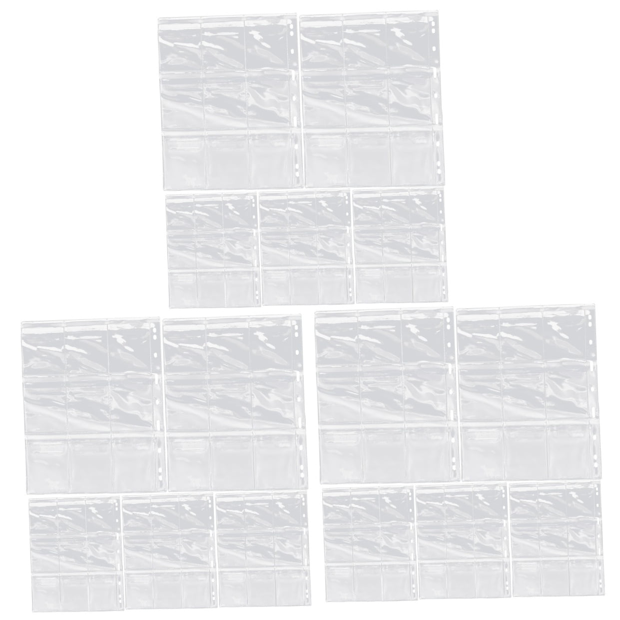 Raindrops 15 pcs Coin Collection Sheets Coin Collection Pages 9 Hole Coin Binder Coin Collection Binder