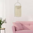 thumbnail image 4 of Cesta de bolsillo para colgar en la pared con tapiz de macramé, organizador de revistas y correo Los 60X25X12CM, 4 of 8