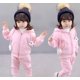thumbnail image 1 of Ropa de niña recién nacida Conjunto de invierno Niños Otoño e invierno Grueso Cálido Suéter con capucha informal + Pantalones Chándales de oso lindo de dibujos animadosM-90 (13M-24M) Gao Jinjia LED, 1 of 2