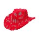 thumbnail image 3 of Sombrero de vaquero navideño con cordón de viento para decoración de fiestas de juegos de rol navideños, 3 of 8
