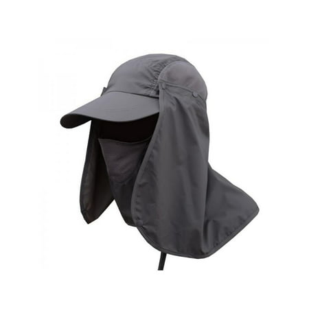 Topumt Men Women Outdoor Sport Fishing Hiking Hat UV Protection Face Neck Flap Sun (Best Way To Store Hats)