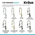 thumbnail image 3 of KRAUS Artec Pro 2-Function Commercial Style Pre-Rinse Kitchen Faucet with Pull-Down Spring Spout and Pot Filler in Spot Free Antique Champagne Bronze, 3 of 11
