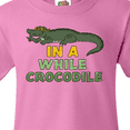thumbnail image 4 of Inktastic In a While Crocodile with Cool Green Crock in Sunglasses Youth T-Shirt, 4 of 5