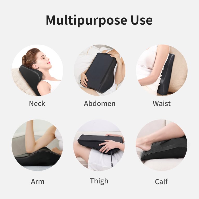 Boriwat Back Massager with Heat, Cordless Massagers for Neck and Back,  Shiatsu Neck Massage Pillow for Back, Shoulder, Leg Pain Relief, Gifts for  Men Women Mom Dad, Stress Relax at Home Office and Car