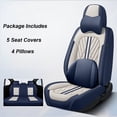 thumbnail image 2 of Juego completo de fundas universales de cuero para asientos de coche para BMW E61 Touring Lada Vesta VW Passat B5 Freed, accesorios para interiores de automóviles para mujer, 2 of 5