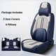 thumbnail image 2 of Juego completo de fundas universales de cuero para asientos de coche para BMW E61 Touring Lada Vesta VW Passat B5 Freed, accesorios para interiores de automóviles para mujer, 2 of 5