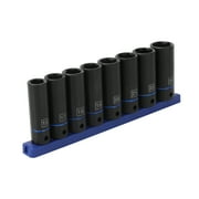 Hyper Tough 9-Piece 1/2-inch Drive Deep Metric Impact Socket Set (mm)
