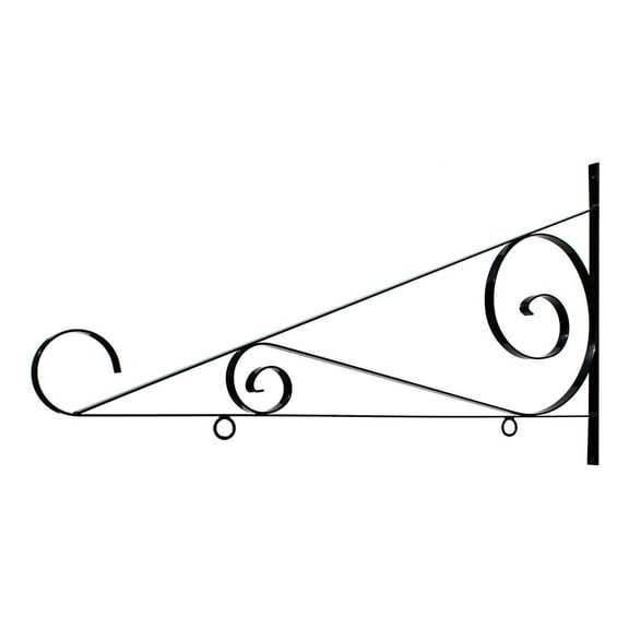 Hanging Sign Scroll Bracket - 36" 36" Option Black