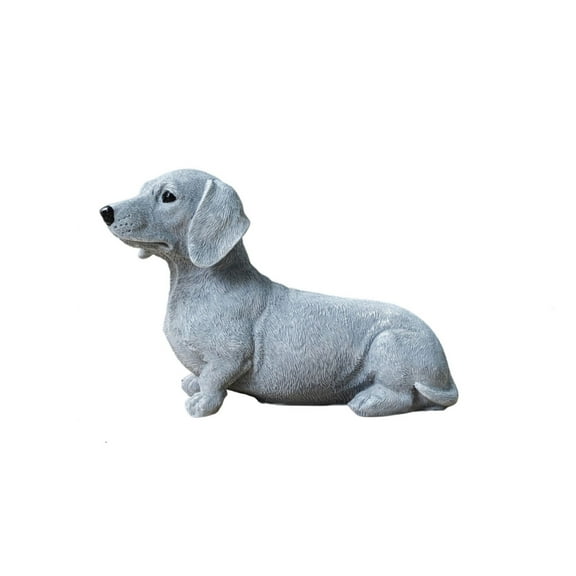 Realistic Cute Sausage Dog Statue - Resin Decorative Collectible for Home Office, Desktop, or Living Room - Perfect Gift for Dog Lovers