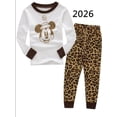 thumbnail image 1 of Conjuntos de pijamas de manga larga para niños y niñas, ropa de dormir para bebés, Mickey, Minnie Mouse, Spiderman, coches, 1 of 4