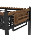 thumbnail image 6 of Bellemave Twin XL Loft Bed with Storage Basket and Bookshelf, Heavy Duty Loft Beds Frame with Clothing Rack and Safety Wavy Guardrails, Large Under-Bed Space for Bedroom (Black）, 6 of 8