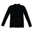 thumbnail image 4 of RMGVDSD Women's Turtleneck Long Sleeve Sweaters Autumn Winter Casual Basic Thermal Underwear Tops Solid Color Trendy Casual Sweater Tops /Black, 4 of 9