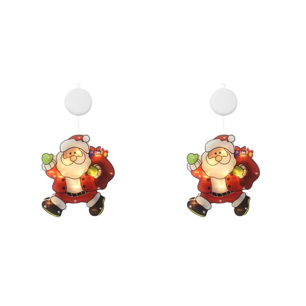 Naiovety Navidad LED decoración muñeco de nieve estrella campana luz vacaciones ventana decoración LED ventosa luces Navidad colgante para Navidad 2021 Type1 NO1 Naiovety CBP168148