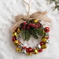 thumbnail image 5 of Jingle Bell Beaded Christmas Ornament Kit, Festive Wreath Style Tree Pendant, Simple Hand Assembly Holiday Supply for Family Focused DIY Crafting and Seasonal Home Tree Embellishment Projects,Golden, 5 of 5