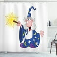 thumbnail image 1 of Ambesonne Wizard Shower Curtain, Crazy Mage Spell, 69"Wx70"L, Multicolor, 1 of 3