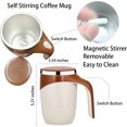 thumbnail image 6 of Automatic Magnetic Stirring Coffee Mug - 128oz Self-Mixing Travel Cup with One-Touch Operation - Perfect for Home, Office & On-the-Go Use, 6 of 6