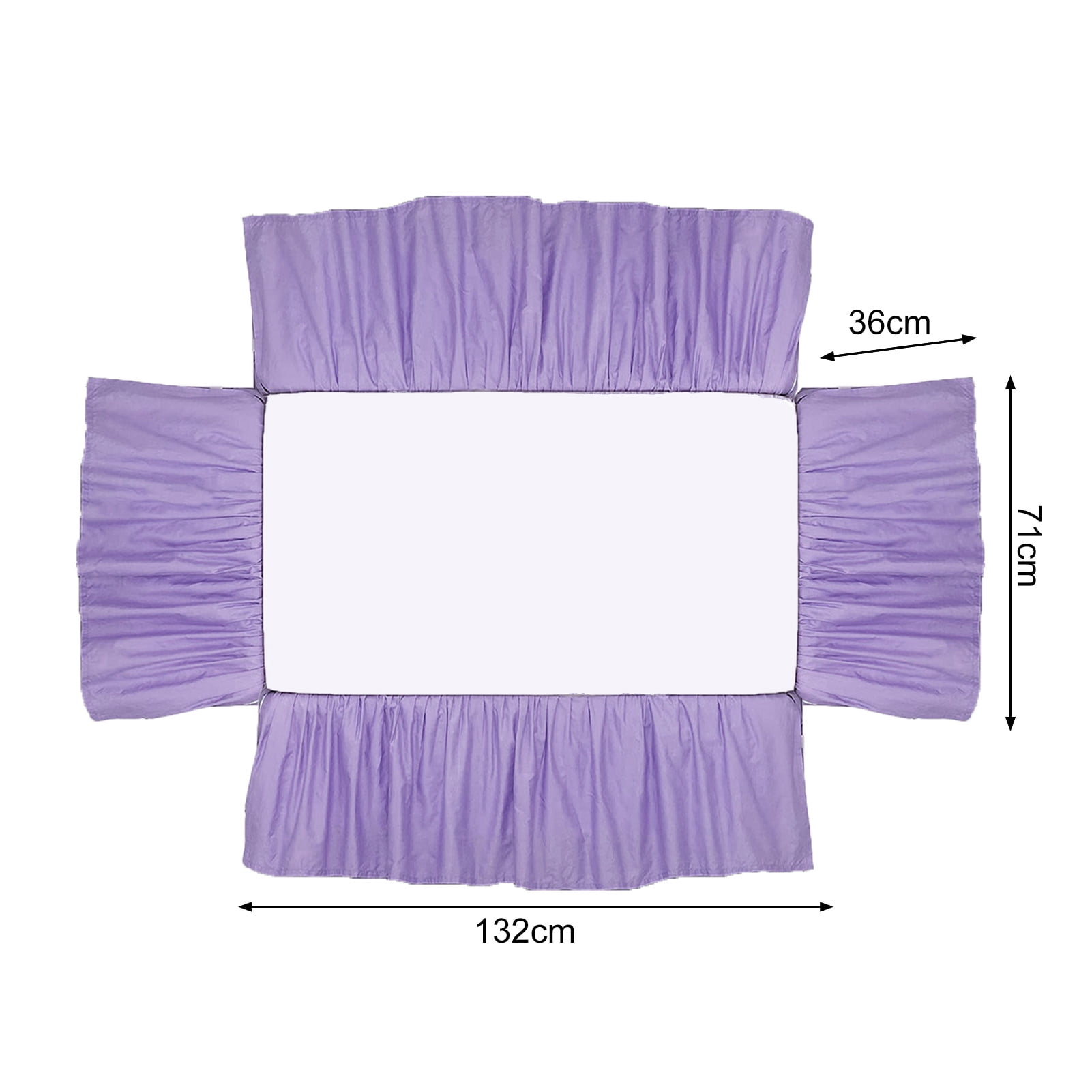 ZTGD Bed Dust Cover Easy Installation Baby Crib Bed Skirt Soft Elastic Toddler Crib Bedding Skirt for Bedroom
