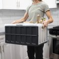 thumbnail image 5 of 46L Translucent Collapsible Storage Bin with No Lid - Clear/Black - 1pk, 5 of 5
