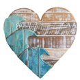 thumbnail image 1 of Mural De Corazón Decoración De Interiores Colgante En Forma De Corazón Amor Madera Colgante De Madera Con Patrón De Onda Para La Decoración De La Habitación De La Oficina matsuzay HA018472-00, 1 of 7
