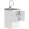 thumbnail image 3 of Simpli Home Reed All-In-One 24-inch Laundry Utility Sink and Cabinet, 3 of 11