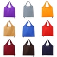 thumbnail image 2 of BAETEUY Shopping Bag Vibrant Color Reusable Foldable Grocery Bag Large Capacity Portable Handbag for Outdoor Travel, 2 of 8