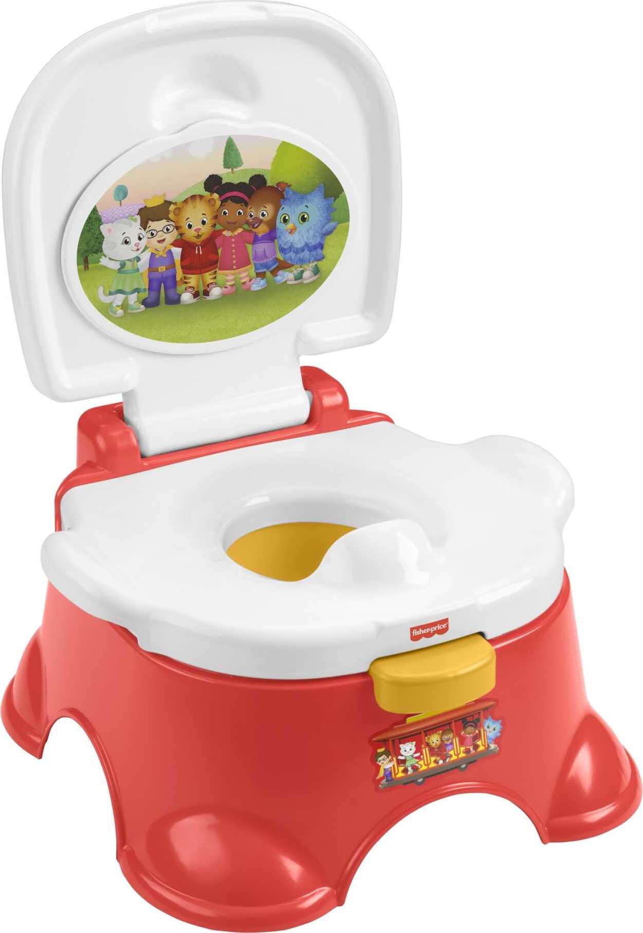 Fisher-Price 2-in-1 Travel Potty Portable Infant to Toddler Potty Training Toilet and Removable Potty Ring for Travel 