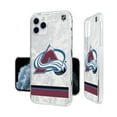 thumbnail image 4 of Colorado Avalanche iPhone Stripe Clear Ice Case, 4 of 7
