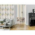 thumbnail image 5 of Fine Decor Wallcoverings Kirby Mustard Oval Geo Wallpaper, 5 of 5