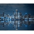 thumbnail image 3 of Papier Peint 3D Bleu NYC Aqua SKU# WAL0197, 3 of 8
