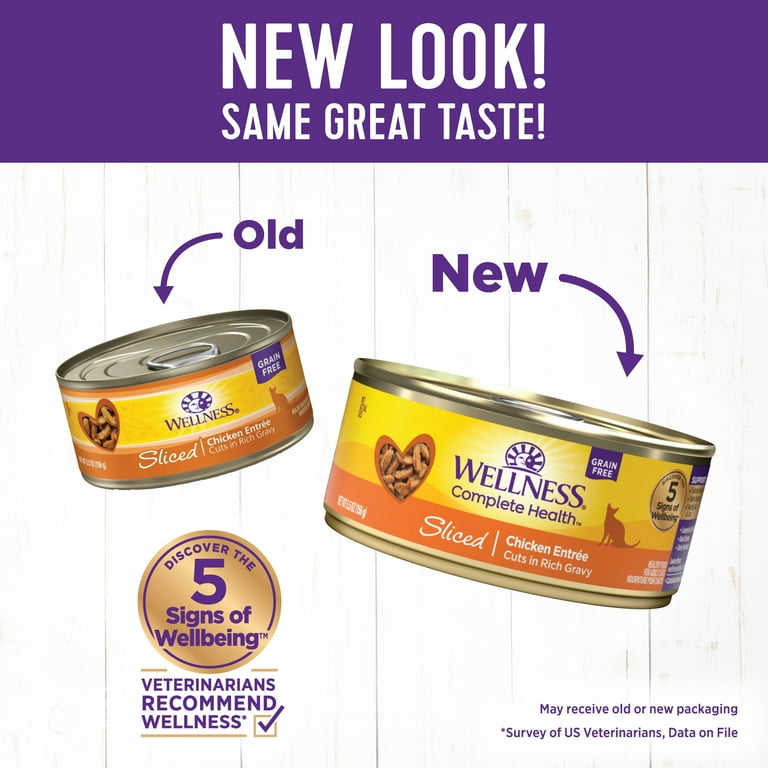 Wellness Complete Health Sliced Chicken Entree Grain-Free Canned Cat Food