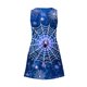 thumbnail image 4 of Vestido de Verano para las Mujeres Impresión de la Moda Bolsillo sin Mangas Cuello en V, Vestido Casual para la Playa Y Diario, 4 of 5