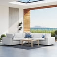 thumbnail image 1 of Modway Commix Sectionnel de Mobilier de Patio Extérieur Sunbrella 5 Pcs, Blanc, 1 of 10