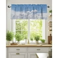 thumbnail image 2 of Sunny Clouds Valances for Windows White Gradient Sky Valance Rod Pocket Light Filtering Short Window Treatments Curtains for Kitchen Bathroom Living Room Bedroom, 1 Panel, 60 x 18 Inch, 2 of 7