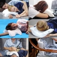 thumbnail image 4 of MANNYA Memory Foam Pillow Tunnel Slow Rebound Pressure Pillow Arm Pillow Spooning Pillow Arched Neck Cervical Pillow for Travel, 4 of 14