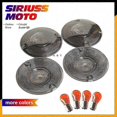 thumbnail image 2 of 4 X Smoke Turn Signal Light Lens Cover & Bulb For Harley Davidson Touring Electra Glides Road King Smoke, 2 of 3